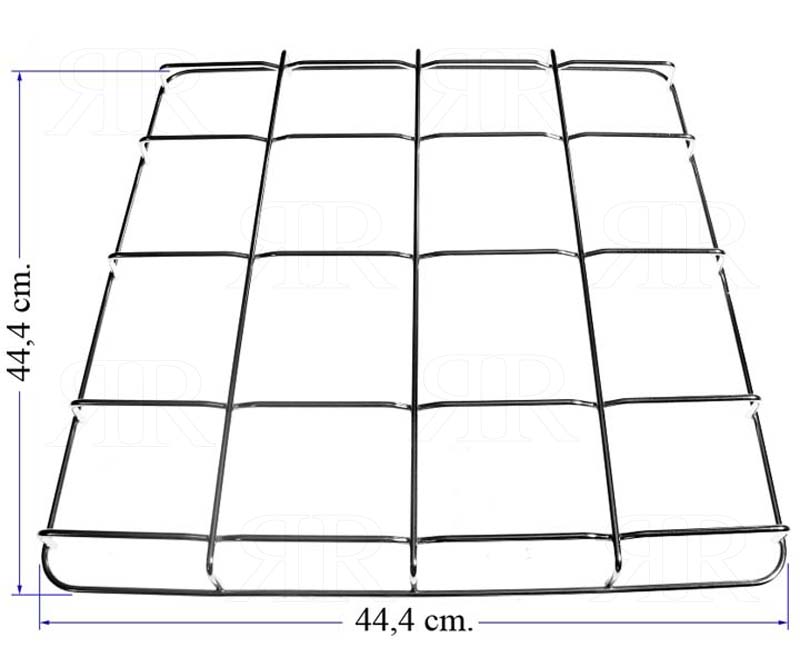 Griglia per Cucina Star a 4 Fuochi Cromata 444 X 444 mm.
