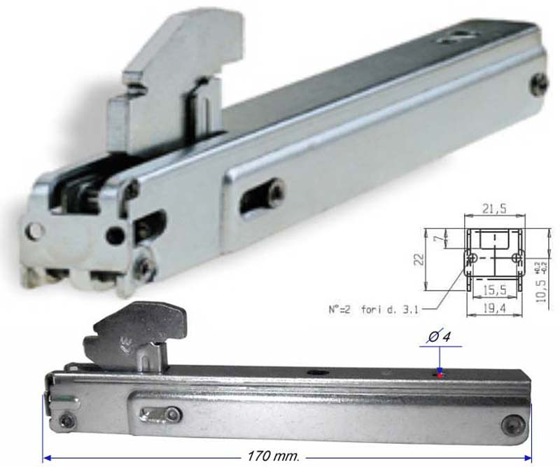 Cerniere Porta Forno Multimarche con Molla Pesante Kit da 2 Pezzi