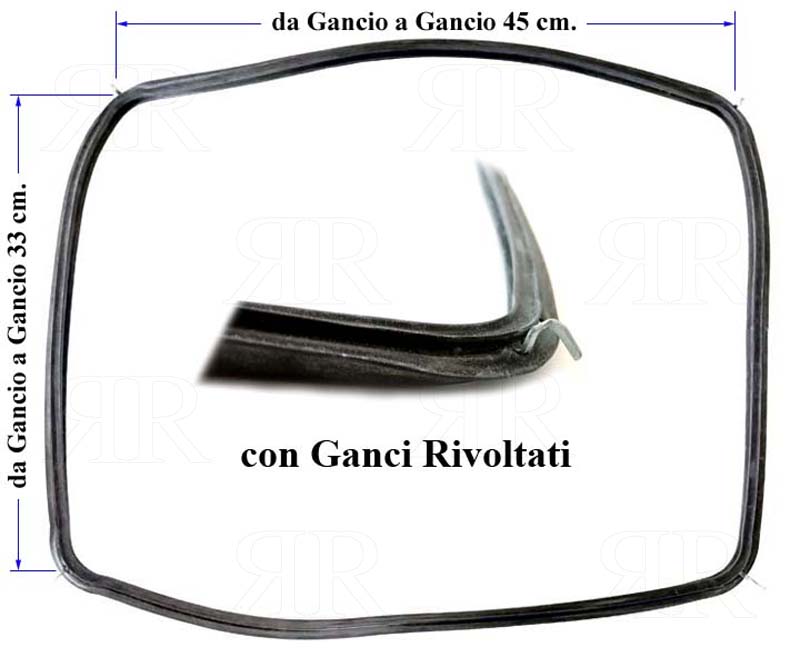 Guarnizione Porta Forno Smeg Ariston 450 x 330 4 Lati Cod.754131752
