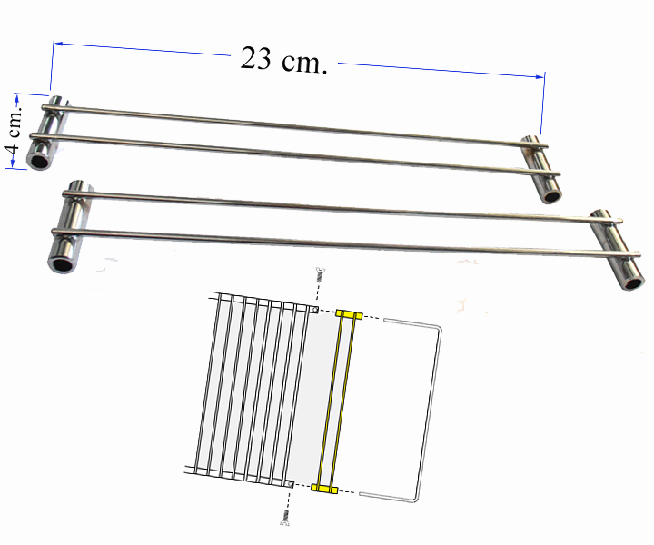 KIT BARRETTE PICCOLE PER GRIGLIA BARBECUE F6837