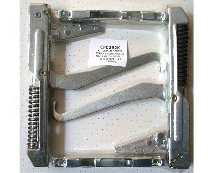 Cerniere per Forno Ariston Indesit in Kit da 2 Pezzi + Portarulli