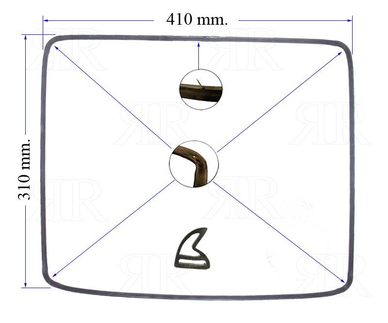 Guornizione per Forno Multimarche 4 Lati 4 Lunette 1 Gancio Centrale