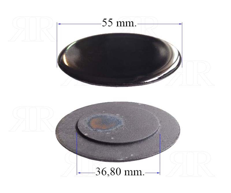 Cappellotto Smaltato Nero Lucido Rex Electrolux Aeg Piccolo