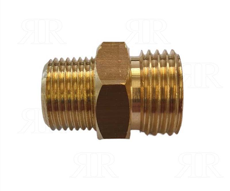 Raccordo in Ottone Maschio/Maschio 20 x 14 Sinistro ⅜ Destro