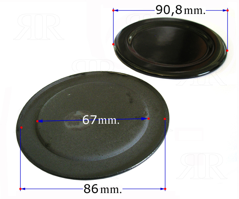 Cappellotto Bompani Boreal Grande Smaltato Nero Lucido