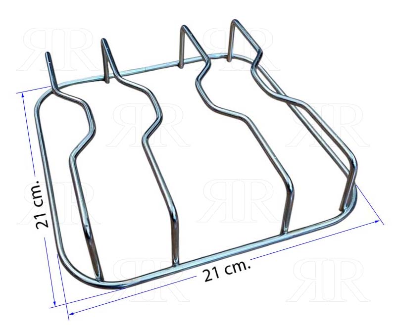 Griglia Nardi ad 1 Fuoco Cromata 210 X 210 mm.