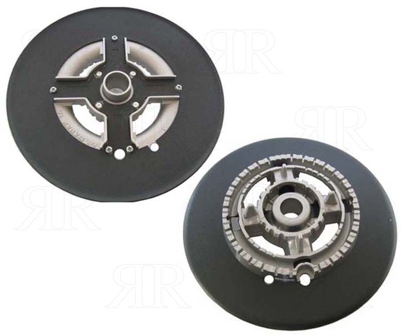 Clicca per ingrandire Spartifiamma Sabaf Mini Tripla Corona con Bordatura Nero Opaco per Franke