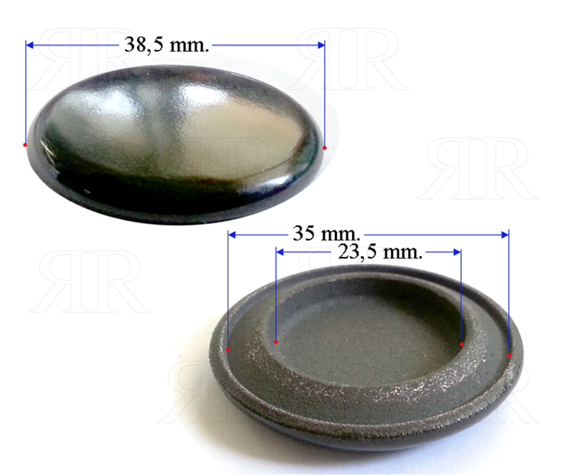 Cappellotto Multimarche Interno Smaltato Nero Lucido per TC B6840 e B6841