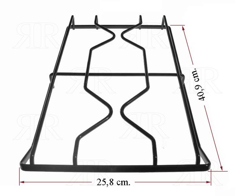 Griglia Ariston Indesit a 2 Fuochi Smaltata 409 X 258 mm.