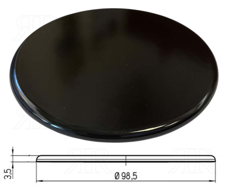 Piattello Smaltato Nero Lucido Grande Sabaf Serie 2 HE Multimarche
