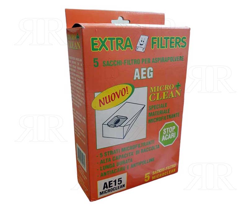 Clicca per ingrandire EXTRAFILTERS 5 SACCHI AEG IN MICROFIBRA