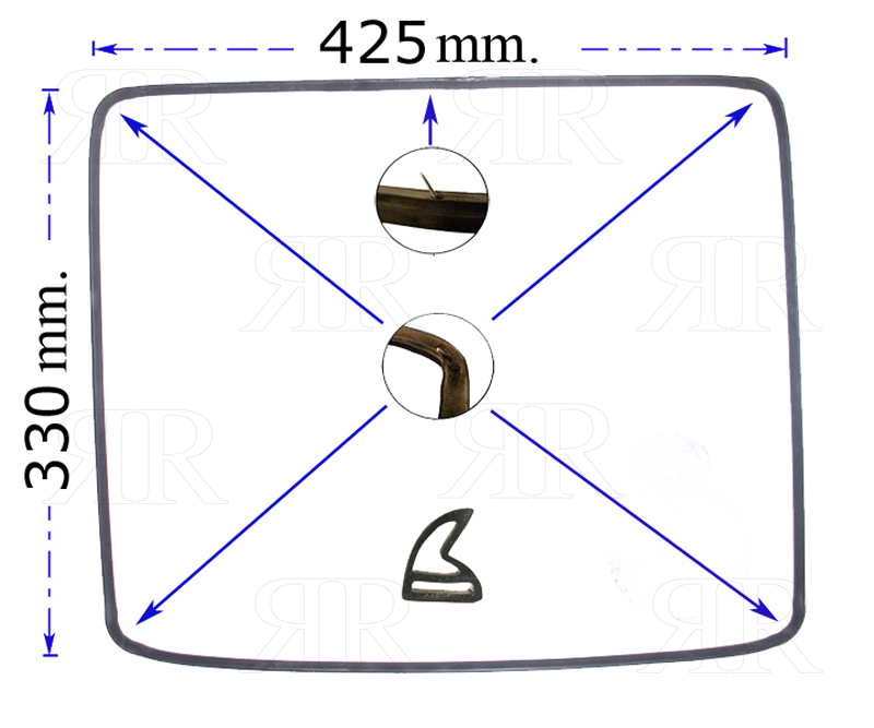 Guarnizione Porta Forno Smeg 425 X 330 mm.