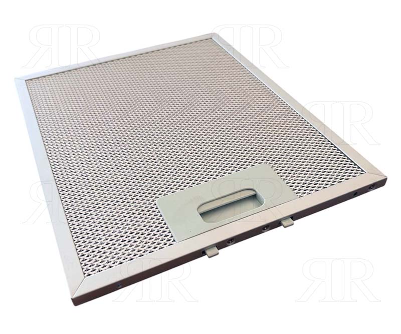 Filtro Antigrasso per Cappa Aspirante in Alluminio Rettangolare 212 X 257 X 9 mm.