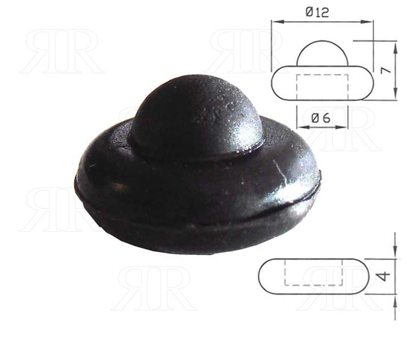 Gommino Griglie Whirlpool Ignis Bauknecht Codice Originale: 481946818388