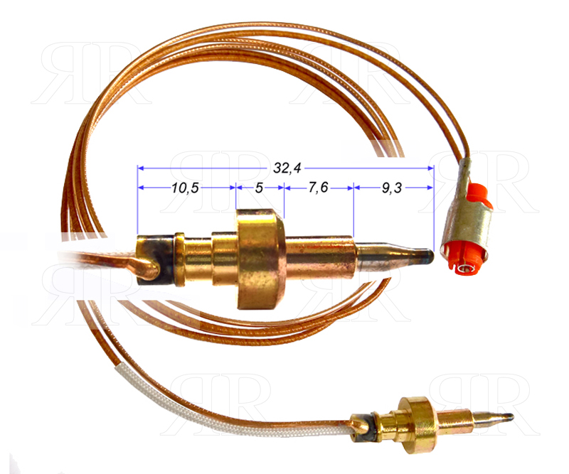 Termocoppia per Piano Cottura Ariston Indesit Whirlpool Bompani con Innesto a Jack