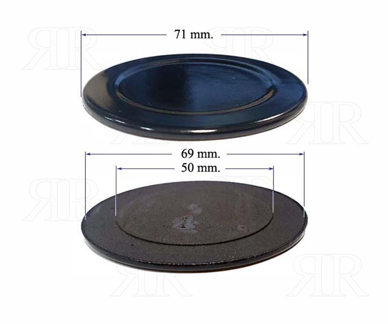 Cappellotto Smaltato Nero Lucido Rex Zanussi Electrolux Medio