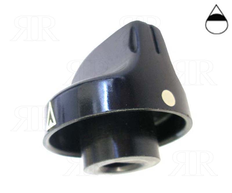 Clicca per ingrandire Manopola Nera per Piano Cottura Cucina a Gas Smeg Westing House
