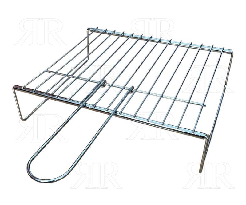 Clicca per ingrandire Griglia Estensibile Media Cromata per Barbecue 38 X 32 cm.- 64 X 32 cm.