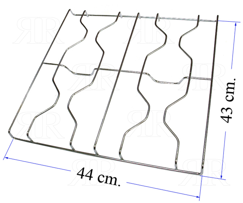 Clicca per ingrandire Griglia per Cucina a Gas Xper Areilos a 4 Fuochi Cromata 430 X 440 mm.