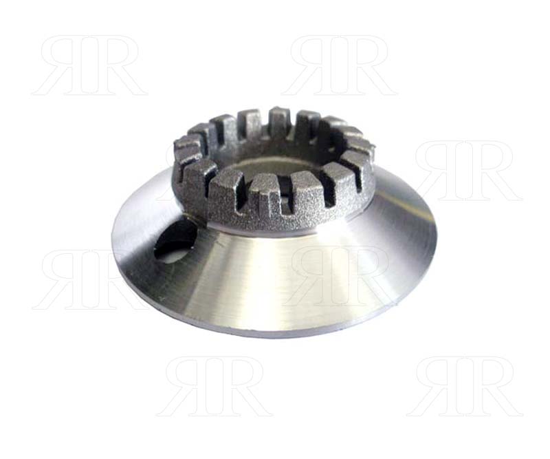 Clicca per ingrandire BRUCIATORE IN ALLUMINIO DIAMANTATO CON 1 FORO TIPO SMEG - AUSILIARIO
