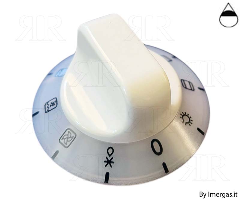 Manopola per Forno Rex Electrolux Bianca
