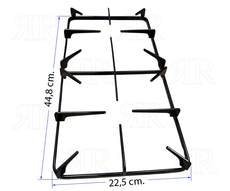Clicca per ingrandire Griglia Rex Electrolux a 2 Fuochi Smaltata 448 X 225 mm.