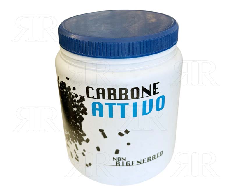 Clicca per ingrandire Carbone Attivo per Rigenerare Filtri per Cappa in Barattolo da 500 gr.