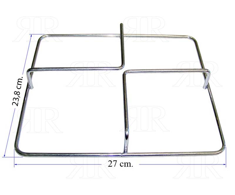 Clicca per ingrandire Griglia Foster ad 1 Fuoco Cromata 270 X 238 mm.