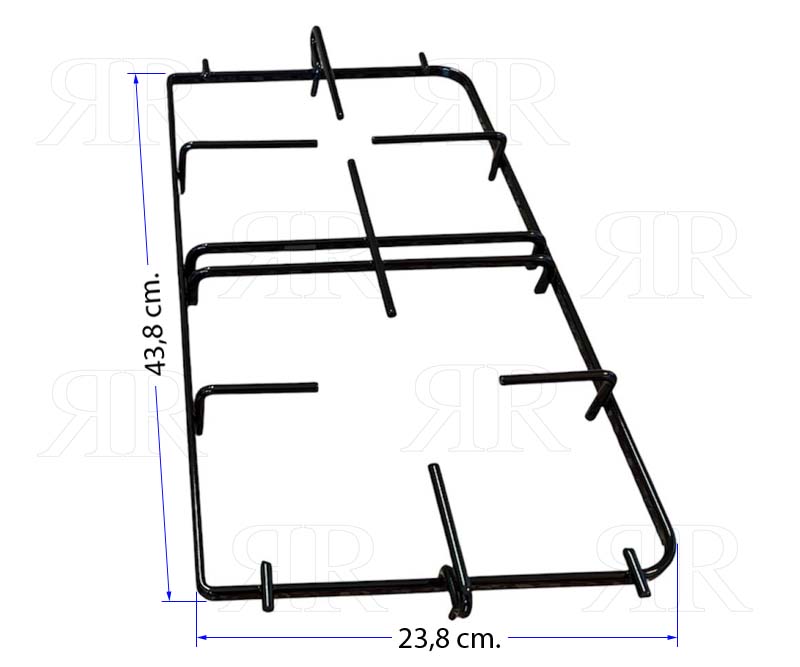 Clicca per ingrandire Griglia Bompani a 2 Fuochi per Cucina Piano Cottura 433 X 238 mm.Sinistra