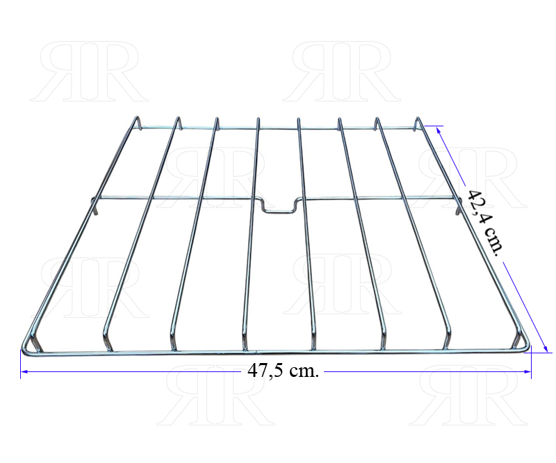 Clicca per ingrandire Griglia Smeg a Fuochi Cromata 424 X 475 mm. per Piano Cottura Cucina