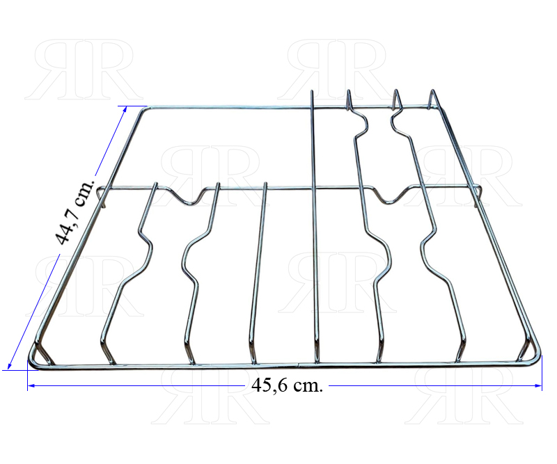Clicca per ingrandire Griglia per Cucina Piano Cottura Smeg a 3 Fuochi 447 X 456 mm.