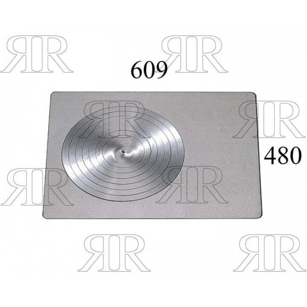 PIASTRA IN GHISA LEVIGATA PER CUCINA A LEGNA - MISURE 609 X 480 MM.