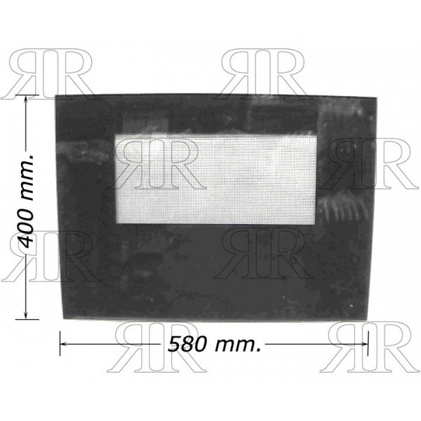 Vetro per Forno 58 X 40 cm. Spessore 4 mm. Tipo Smeg Sovrana Tecnogas