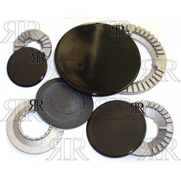 SERIE ANELLI E PIATTELLI REX CASTOR 8PZ.