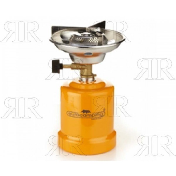 FORNELLO COLORE ARANCIO CORPO IN METALLO S/ACC. TIPO EUROCAMPING